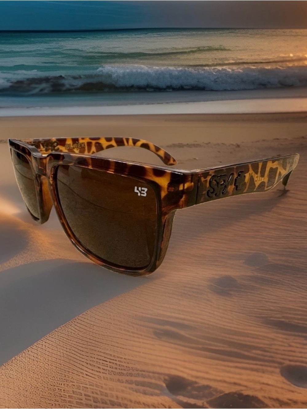 SPY+ Tortoiseshell Sunglasses with Brown Lenses - Picture 2 of 4
